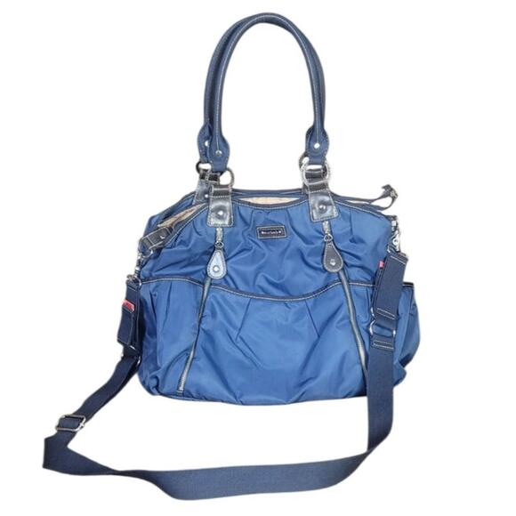 Storksac "Olivia" Navy Blue Diaperbag - Picture 1 of 7
